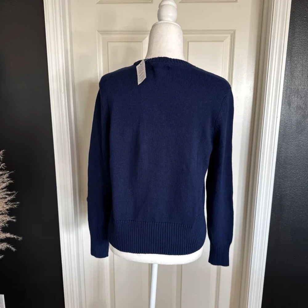 NWT Lands’ End Women's Drifter Modern Jacquard Crew Neck Sweater size Small - Picture 9 of 12